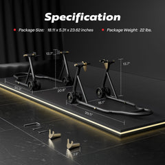 SPECSTAR front-rear wheel lift combo for efficient bike maintenance