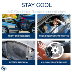Spectra Premium condenser for GMC Sierra 1500 demonstrating durable mounting