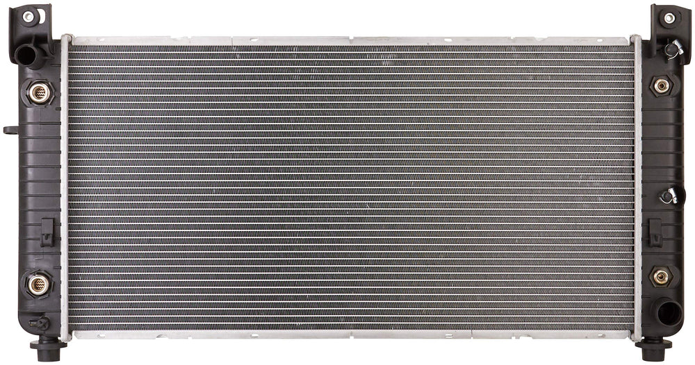 Spectra Premium CU2370 radiator front view shows direct OE-like fit.