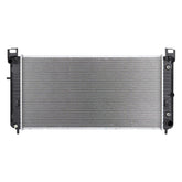 Spectra Premium CU2423 radiator front view showing OE fit and cooling efficiency.