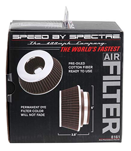 Spectre view of base and top dimensions indicating airflow compatibility.