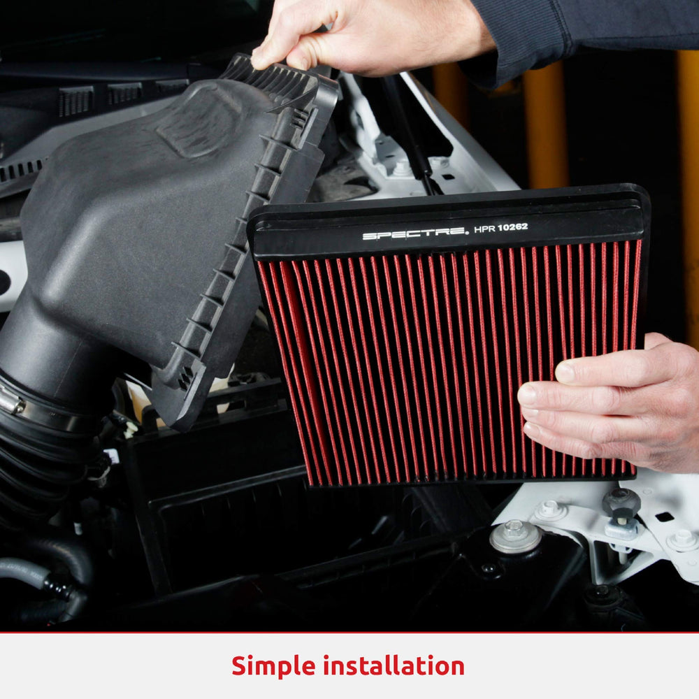 Spectre HPR washable air filter highlighting reusable design for long-term savings.