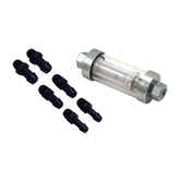 Spectre SPE-6932 clearview fuel filter with glass housing for easy debris inspection.
