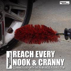 Speed Master Wheel Brush chemical resistant bristles stand up to detailing sessions.