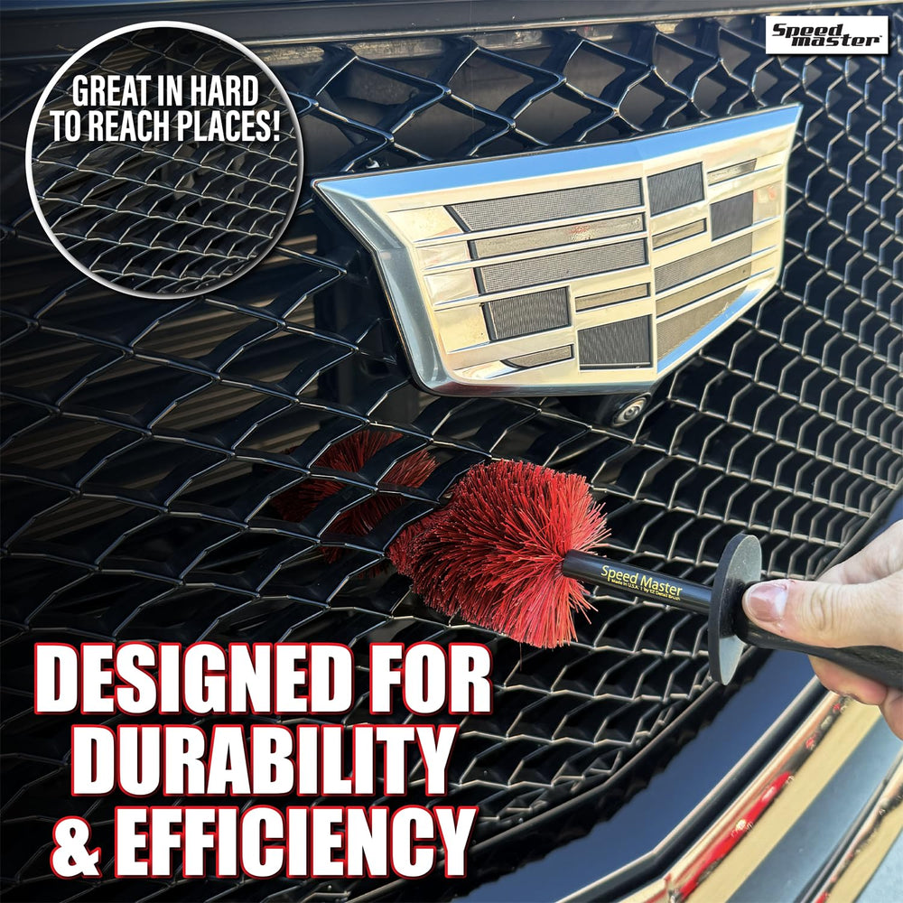 Speed Master Wheel Brush memory bristles restore shape after use for repeated cleaning