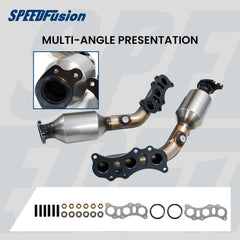 SpeedFusion Tacoma converter highlights ceramic media and OEM-style fit.