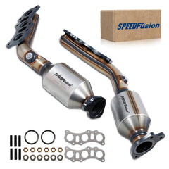 SpeedFusion left catalytic converter with robust stainless body for reliable 4Runner fit.
