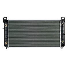 SPELAB aluminum radiator front view for Silverado compatibility