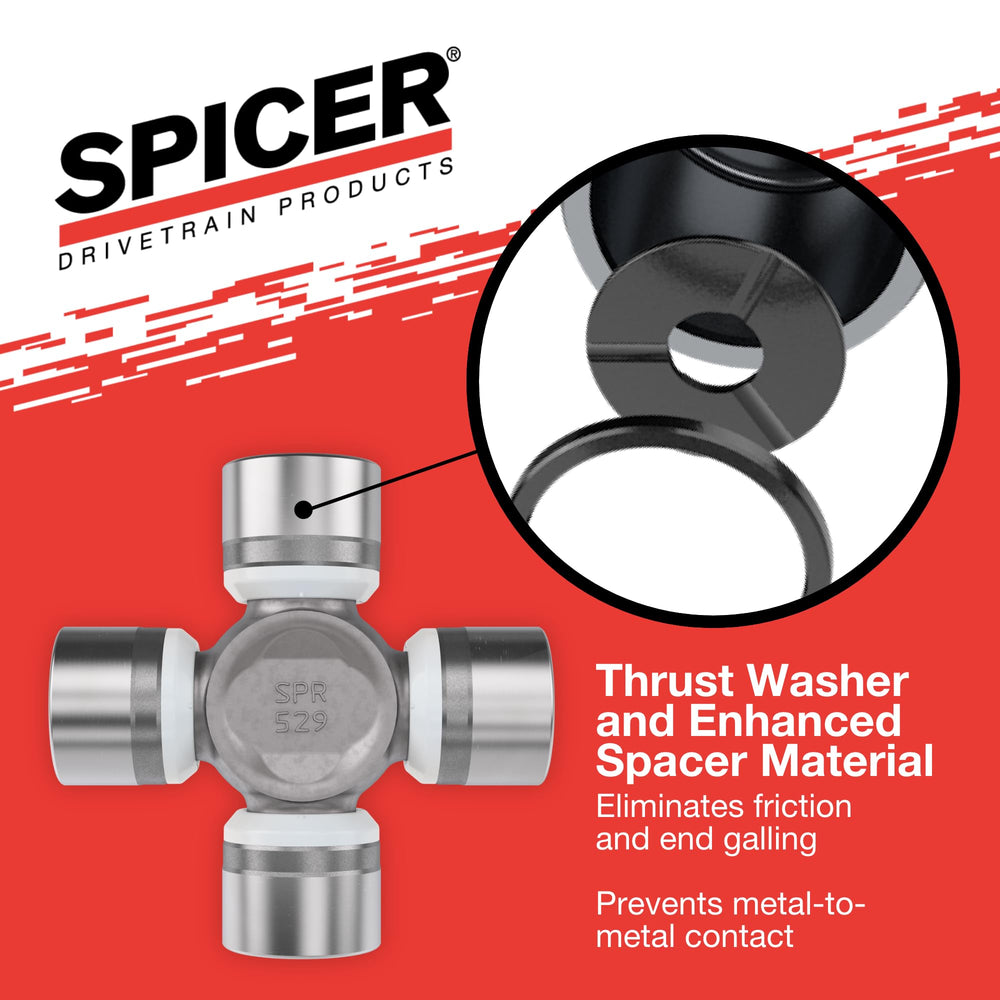 Spicer bearing cup size 1.062 inch visible in assembly.