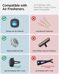 Spigen Air Freshener Adapter optimizing high airflow for even fragrance distribution in Model Y.
