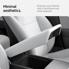 Spigen armrest cover installs easily in Tesla Model Y Juniper