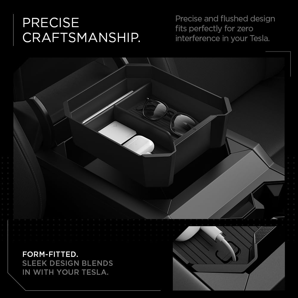 Spigen center-console-organizer-gift-for-owners makes a thoughtful Cybertruck gift.