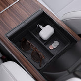 Spigen console organizer tray for Tesla Model X/S with tidy storage and easy access.