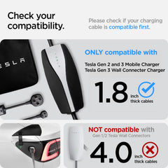 Spigen DuraPro pass protector with Gen 3 wall connector for clean garage edge and protected cable