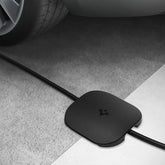 Spigen DuraPro pass protector on Tesla mobile charger showing secure flush fit and cable protection