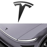 Spigen front emblem badge for Tesla Model Y with precise alignment for a premium look