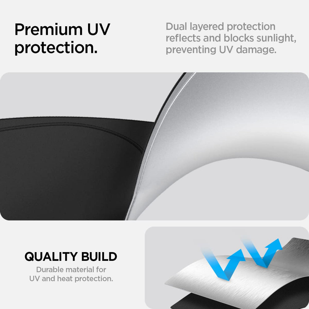 Premium material by Spigen enhances durability against daily sun exposure