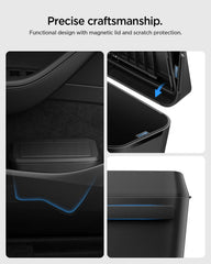 Spigen interior organizer keeps receipts and wrappers neatly stored.
