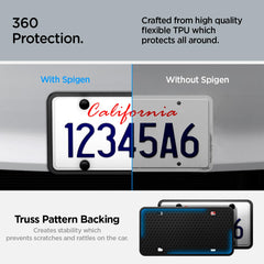 Spigen frame installed with screws and kit for quick, secure mounting