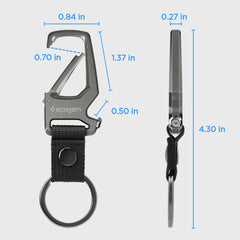 Built-in bottle opener on the Spigen Life carabiner for on-the-go refreshments