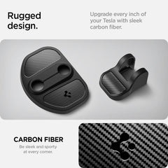 Spigen Model Y carbon fiber protector enhances Tesla aesthetics.