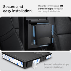 Spigen One-Tap Hidden Storage Box easy-install under armrest.