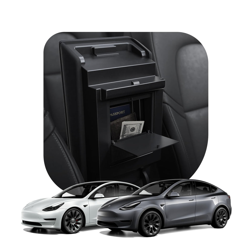 Spigen One-Tap Hidden Storage under-armrest keeps essentials within reach.