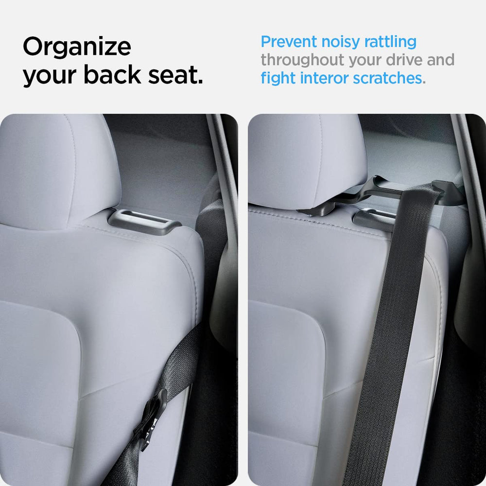 Quiet, secure buckle organization reduces rattle and protects side panels.