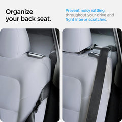 Quiet, secure buckle organization reduces rattle and protects side panels.
