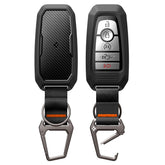 Spigen Rugged Armor key fob cover for Ford F-150, close-up showing protective layer
