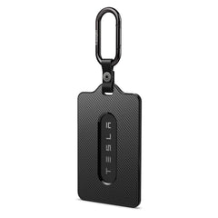 Spigen Tesla key card holder front view with scratch-resistant shell.