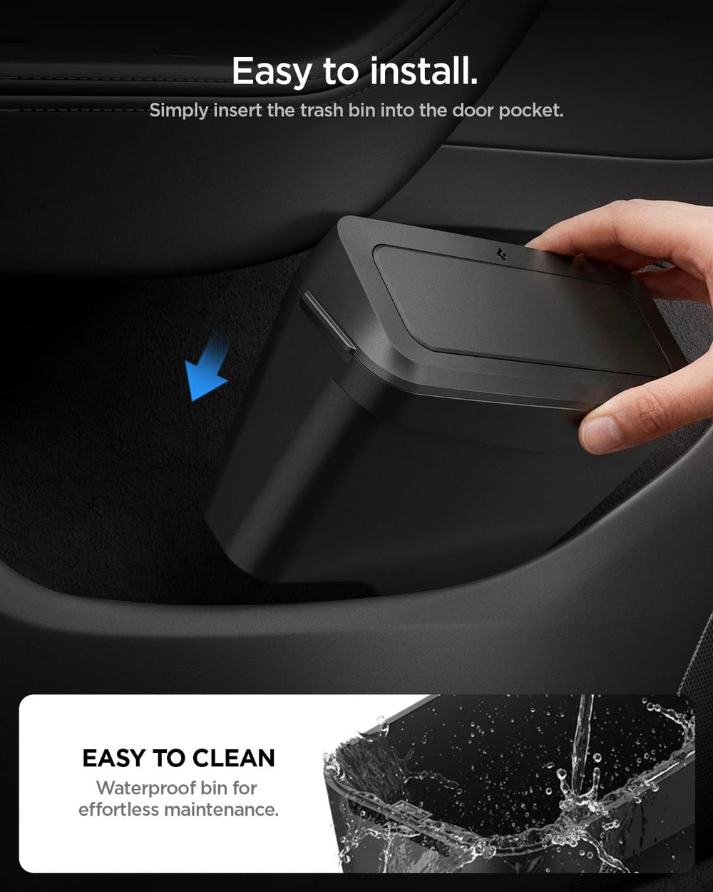 Spigen tool-free installation requires no adhesives or screws.