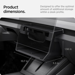 Spigen under-screen storage for Tesla Model 3 Highland barrier provides secure stowage under the screen