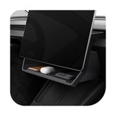 Spigen under-screen storage for Tesla Model Y Juniper barrier keeps items secure during drives