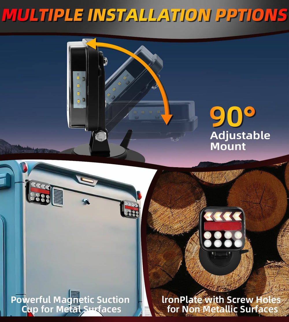 IP67 waterproof design withstands rain, snow, and mud.