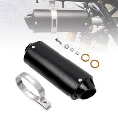 Sporacingrts black exhaust muffler fits 26mm mounting for reliable compatibility.