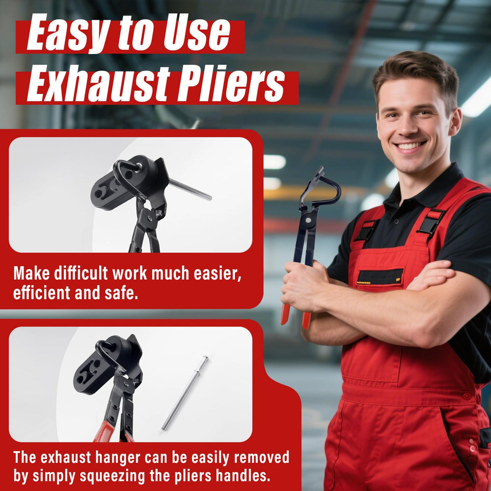 Sporthfish exhaust hanger pliers red grip and sturdy steel build.