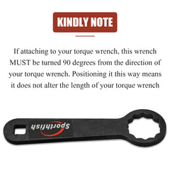 Sporthfish Rear Axle Wrench 36mm metal texture suggests rugged durability.