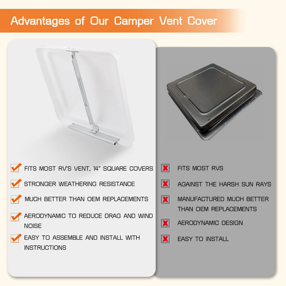 Sporthfish vent cover made of thickened plastic for durability and long life