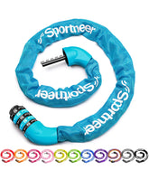 Sportneer bike lock with a 5-digit dial delivers keyless security on the go.