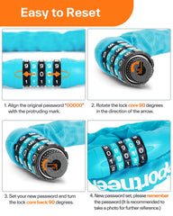 Sportneer lock head diameter 1.3 inches fits common bicycle openings.