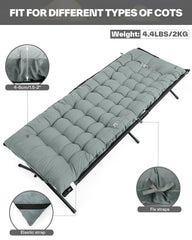 Sportneer cot mattress side brushed fabric shows breathable surface for warm nights