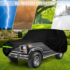Sportuli Bronco cover six-layer construction shields from sun and rain.