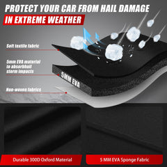 Sportuli hail protector side view showing full coverage and fit