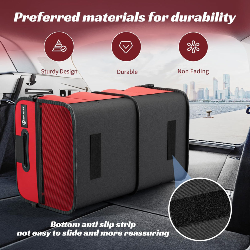 Sposuit trunk organizer with 70L capacity for cargo and gear