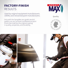 SprayMax cured base shown on metal after full cure offering water barrier.