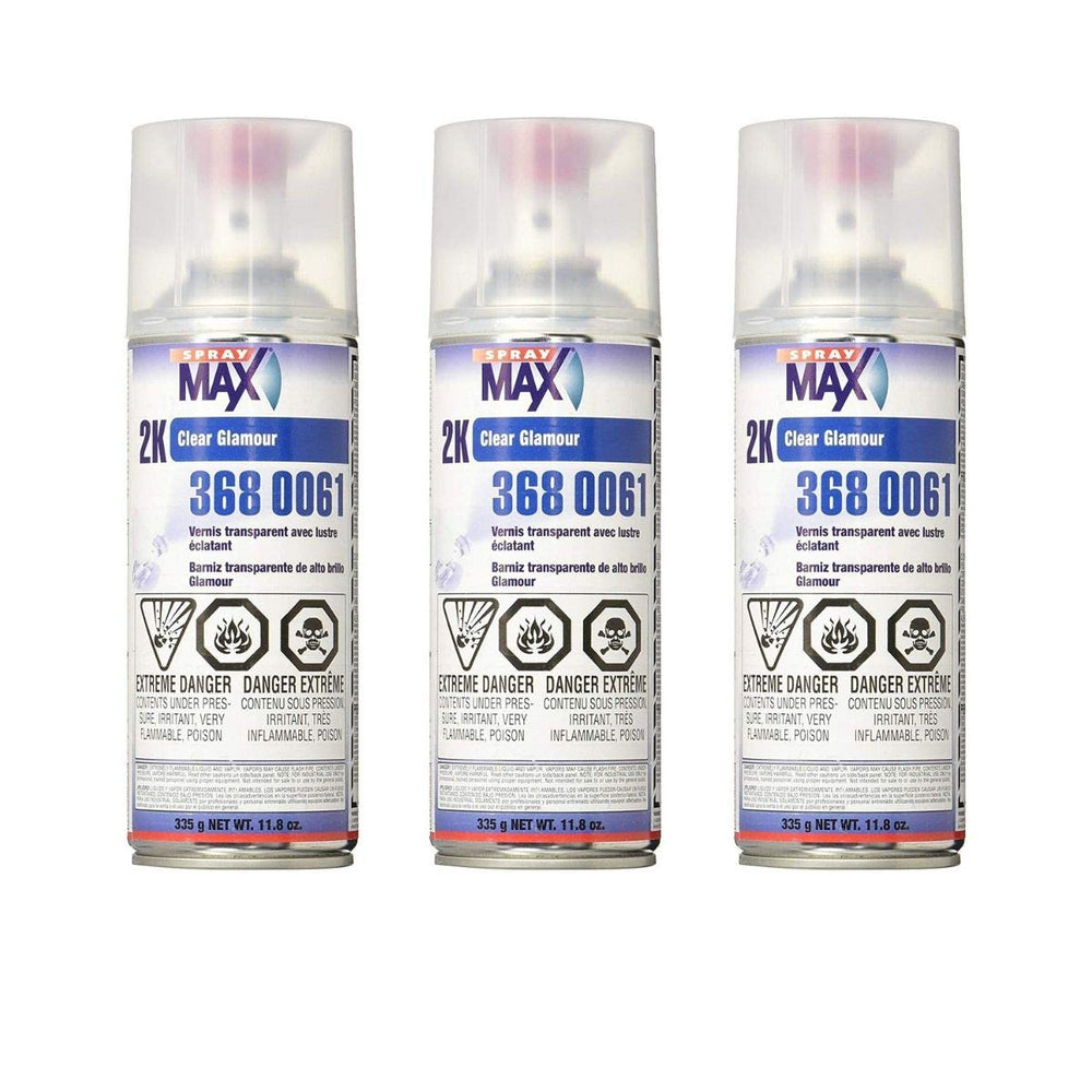 SprayMax 2K Glamour high gloss clear aerosol finish for a durable showroom shine.
