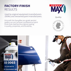 SprayMax 2K Matte Clear Coat motorcycle body shine with a matte look.