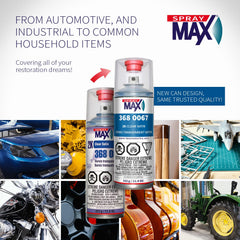 SprayMax 2K Semi Matte Clear Coat metal finish versatility demonstrated