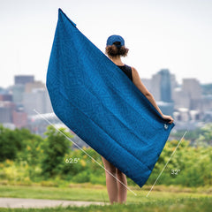Sprints towel lightweight at about one pound for simple packing.